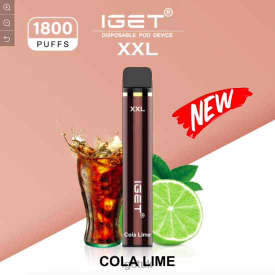 IGET Shop XXL - 1800 PUFFS Cola Lime R4J2L450