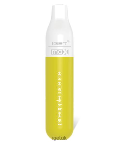 Online IGET Vapes Max Pineapple Juice Ice R4J2L88