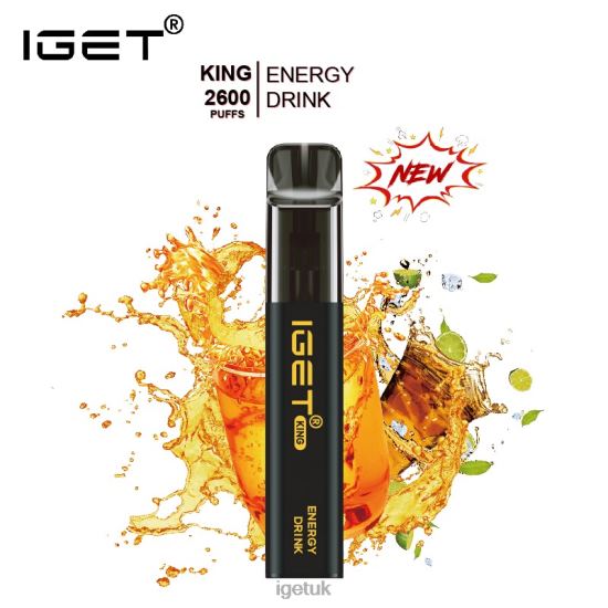 IGET Vape UK KING - 2600 PUFFS Energy Drink Ice R4J2L567