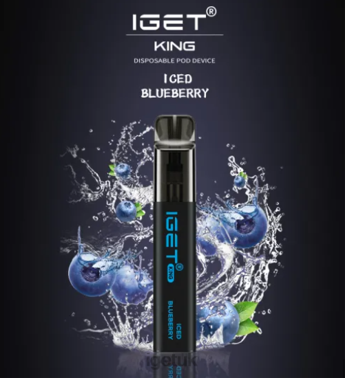IGET UK KING - 2600 PUFFS Iced Blueberry R4J2L555