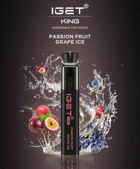IGET Online KING - 2600 PUFFS Passion Fruit Grape Ice R4J2L631