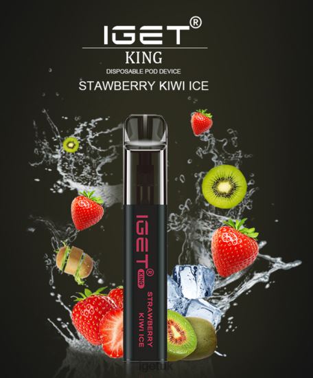IGET Vape London KING - 2600 PUFFS Strawberry Kiwi Ice R4J2L598