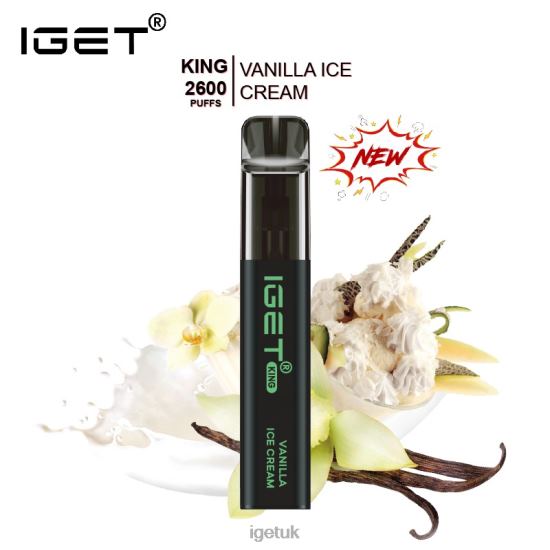 IGET UK KING - 2600 PUFFS Vanilla Ice Cream R4J2L575