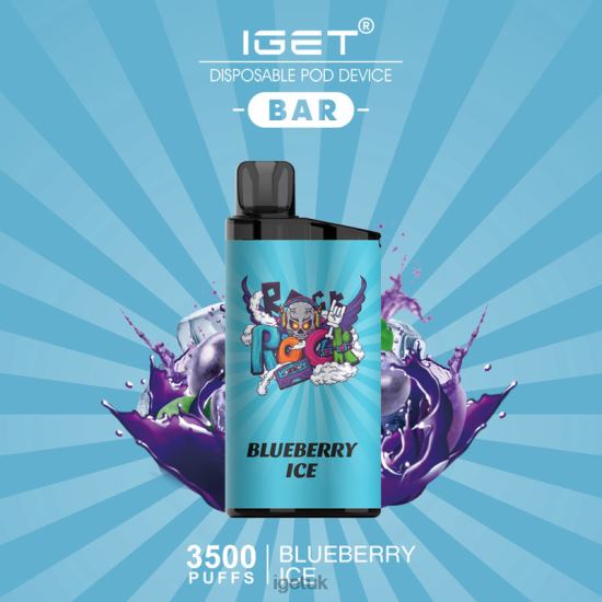 IGET UK BAR - 3500 PUFFS Blueberry Ice R4J2L525