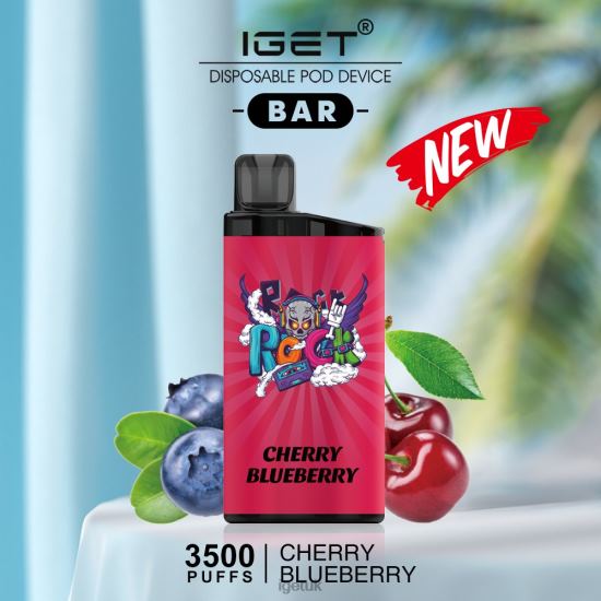 IGET Shop BAR - 3500 PUFFS Cherry Blueberry R4J2L560