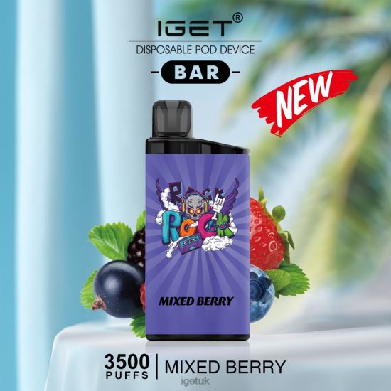 IGET Vape UK BAR - 3500 PUFFS Mixed Berry R4J2L487