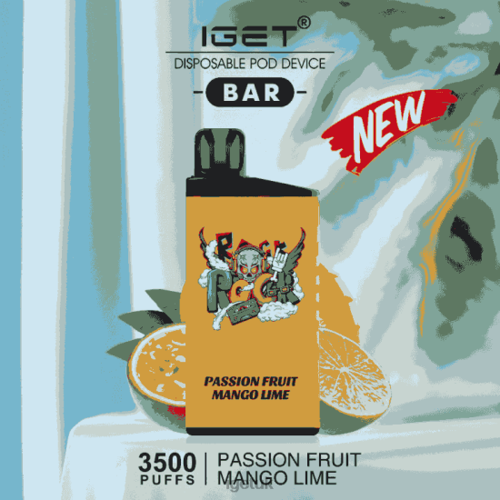 IGET Bar UK BAR - 3500 PUFFS Passionfruit Mango Lime R4J2L616
