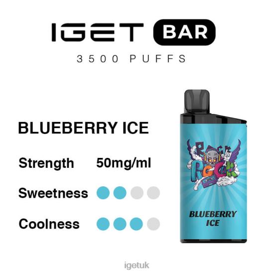 Online IGET Vapes Bar 3500 Puffs Blueberry Ice R4J2L288