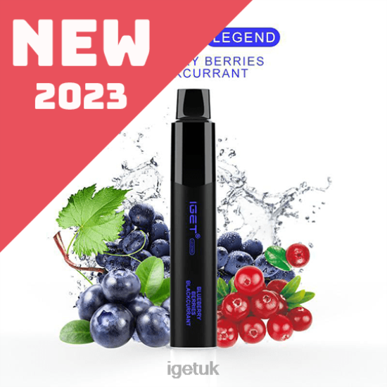 IGET Shop LEGEND - 4000 PUFFS Blueberry Berries Blackcurrant R4J2L660
