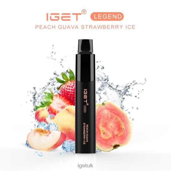 IGET Online LEGEND - 4000 PUFFS Peach Guava Strawberry Ice R4J2L651