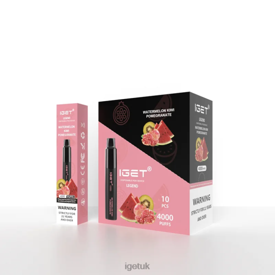 IGET Shop Legend 4000 Puffs Watermelon Kiwi Pomegranate R4J2L336