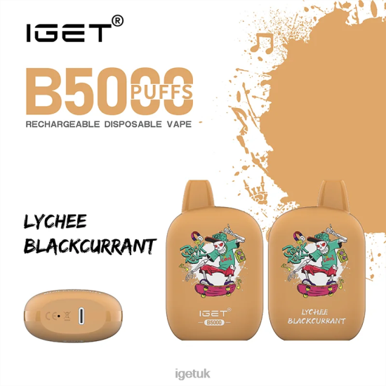 IGET Vape Discount B5000 Lychee Blackcurrant R4J2L309