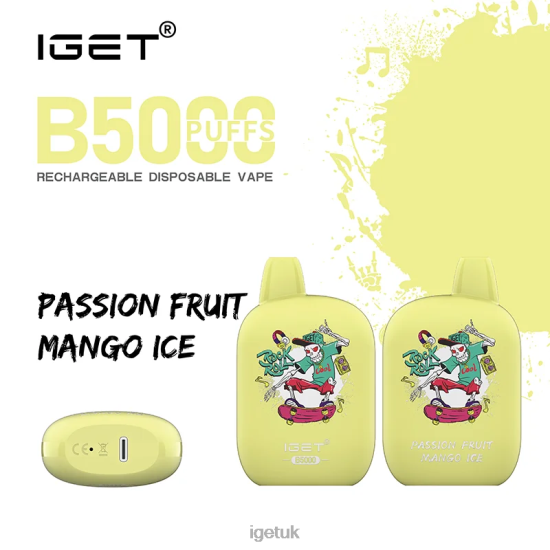 IGET Bar UK B5000 Passion Fruit Mango Ice R4J2L312