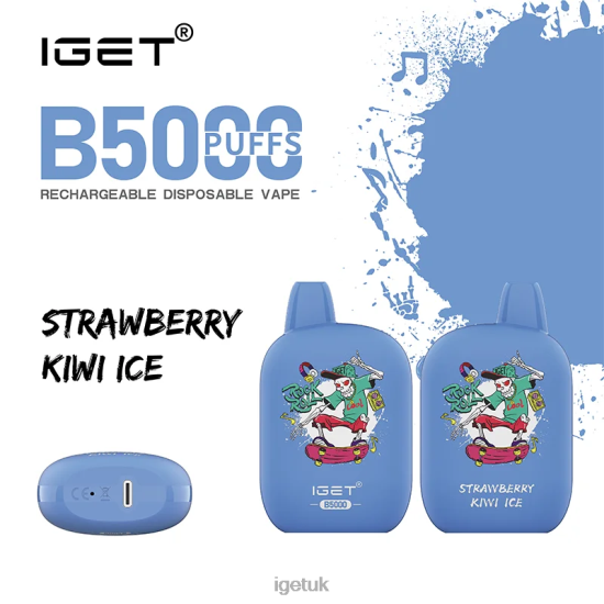 IGET Vape London B5000 Strawberry Kiwi Ice R4J2L314