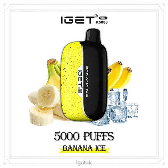 IGET UK Moon 5000 Puffs Banana Ice R4J2L221