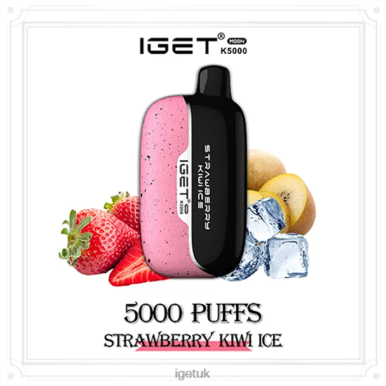 Online IGET Vapes Moon 5000 Puffs Strawberry Kiwi Ice R4J2L228