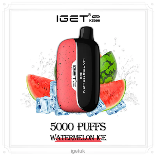 Online IGET Vapes Moon 5000 Puffs Watermelon Ice R4J2L218