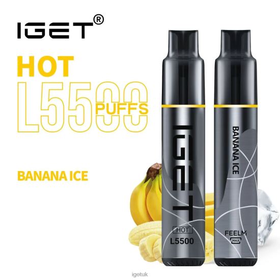 IGET Vape UK HOT - 5500 PUFFS Banana Ice R4J2L467