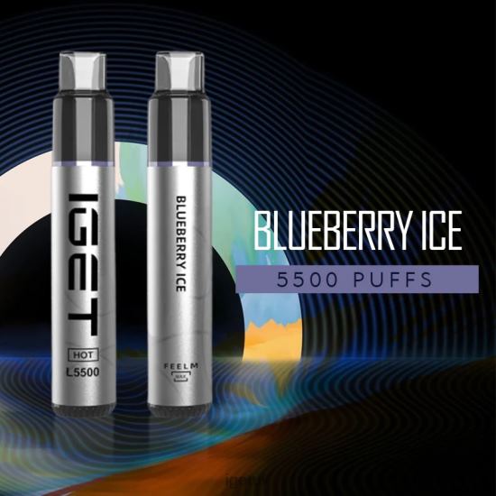 Online IGET Vapes HOT - 5500 PUFFS Blueberry Ice R4J2L522