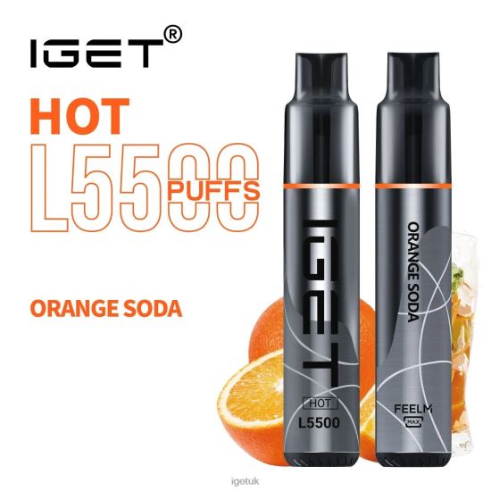 IGET Online HOT - 5500 PUFFS Orange Soda R4J2L481