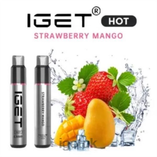 IGET Bar UK HOT - 5500 PUFFS Strawberry Mango R4J2L556