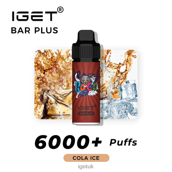 IGET Bar UK Bar Plus 6000 Puffs Cola Ice R4J2L232