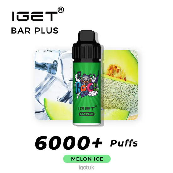 IGET Sale Bar Plus 6000 Puffs Melon Ice R4J2L250