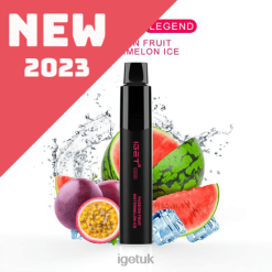 IGET Bar UK LEGEND - 4000 PUFFS Passionfruit Watermelon Ice R4J2L656