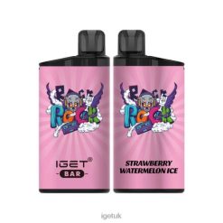 IGET Bar UK Nicotine Free Bar 3500 Puffs Strawberry Watermelon Ice R4J2L396