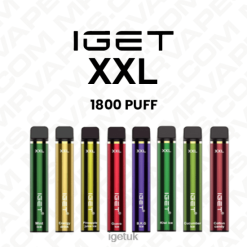 IGET Online XXL DISPOSABLE VAPE WHOLESALE (1800 PUFFS)R4J2L621