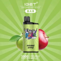 IGET Sale BAR - 3500 PUFFS Double Apple R4J2L514