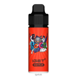 IGET Sale BAR PLUS - 6000 PUFFS Strawberry Kiwi Ice R4J2L624
