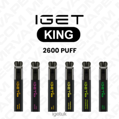 IGET Sale KING DISPOSABLE VAPE WHOLESALE (2600 PUFFS)R4J2L634
