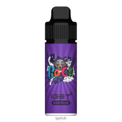 IGET UK BAR PLUS - 6000 PUFFS Grape Ice R4J2L535