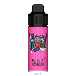 IGET UK BAR PLUS - 6000 PUFFS Strawberry Watermelon Ice R4J2L655