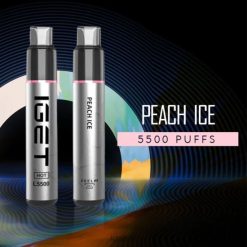 IGET UK HOT - 5500 PUFFS Peach Ice R4J2L445