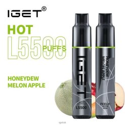 IGET Vape Discount HOT - 5500 PUFFS Honeydew Melon Apple R4J2L593