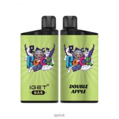 IGET Vape Discount Nicotine Free Bar 3500 Puffs Double Apple R4J2L392