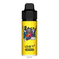 IGET Vape London BAR PLUS - 6000 PUFFS Banana Ice R4J2L548