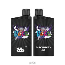 IGET Vape London Nicotine Free Bar 3500 Puffs Blackberry Ice R4J2L387