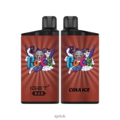 Online IGET Vapes Nicotine Free Bar 3500 Puffs Cola Ice R4J2L391