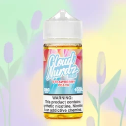 Cloud Nurdz Iced Strawberry Peach 100mL 70% VG