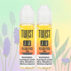 Twist E-Liquids Yellow Peach Blossom Lemonade 120mL 70VG